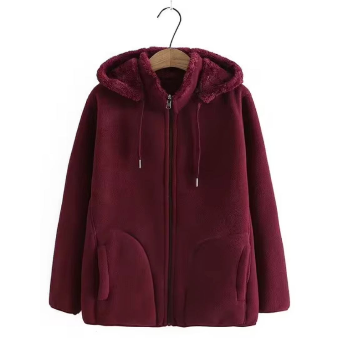 Kuscheliger Winter-Zip-Hoodie